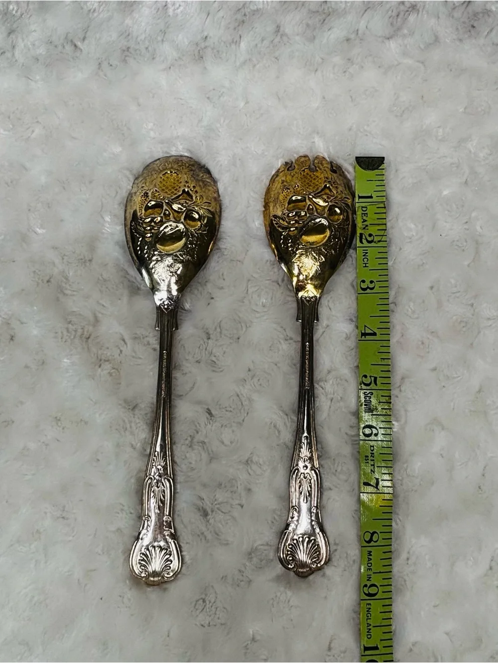 Vintage Kings Pattern Serving Utensils from Sheffield England Silver Plated
